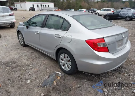 2012 Honda Civic Lx z USA, uszkodzony, nr VIN 2HGFB2F56CH331783